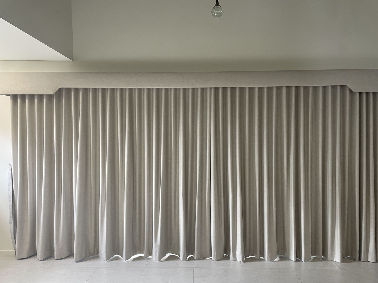 S-fold block-out curtains, Sydney living room