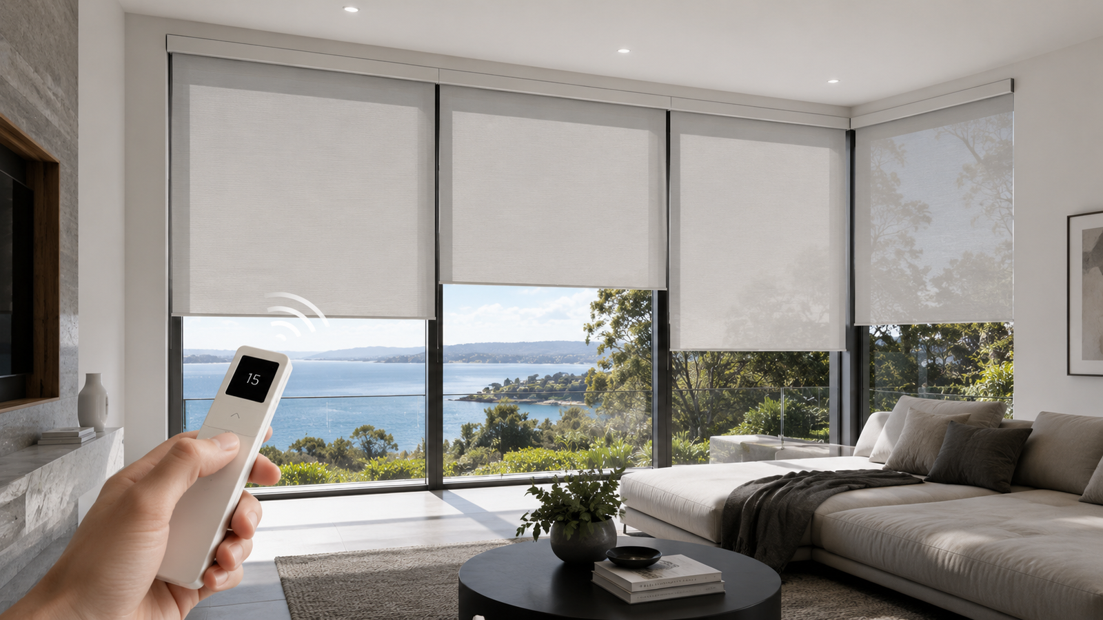 Motorised blind smart home control